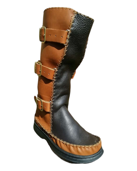 Mens leather biker online boots uk