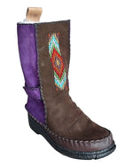 Load image into Gallery viewer, Pull On Leather Boots with Velcro Straps (UK 8 ladies )
