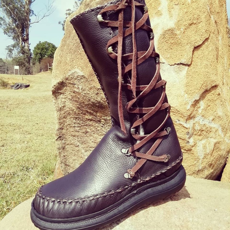 Custom High Leather Lace Ups – Zulu Boots