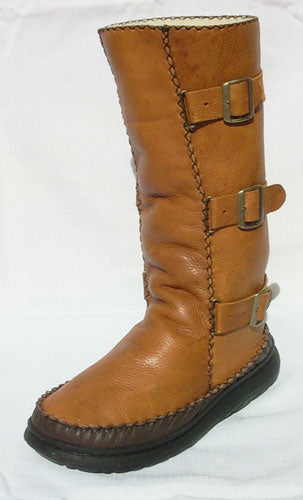 Custom Leather Biker Boots